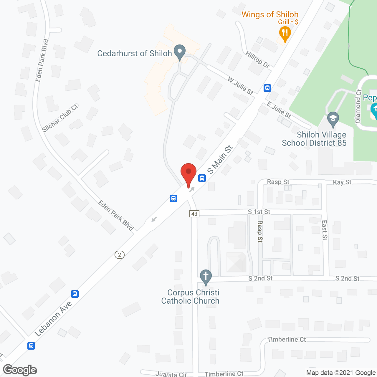 Addington Place of Shiloh in google map