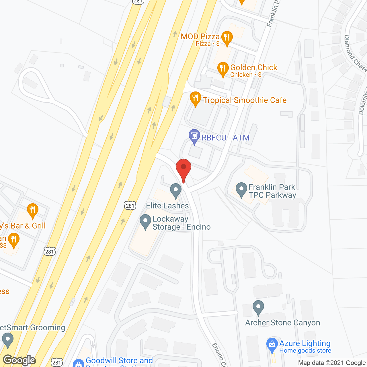 Franklin Park TPC Parkway in google map
