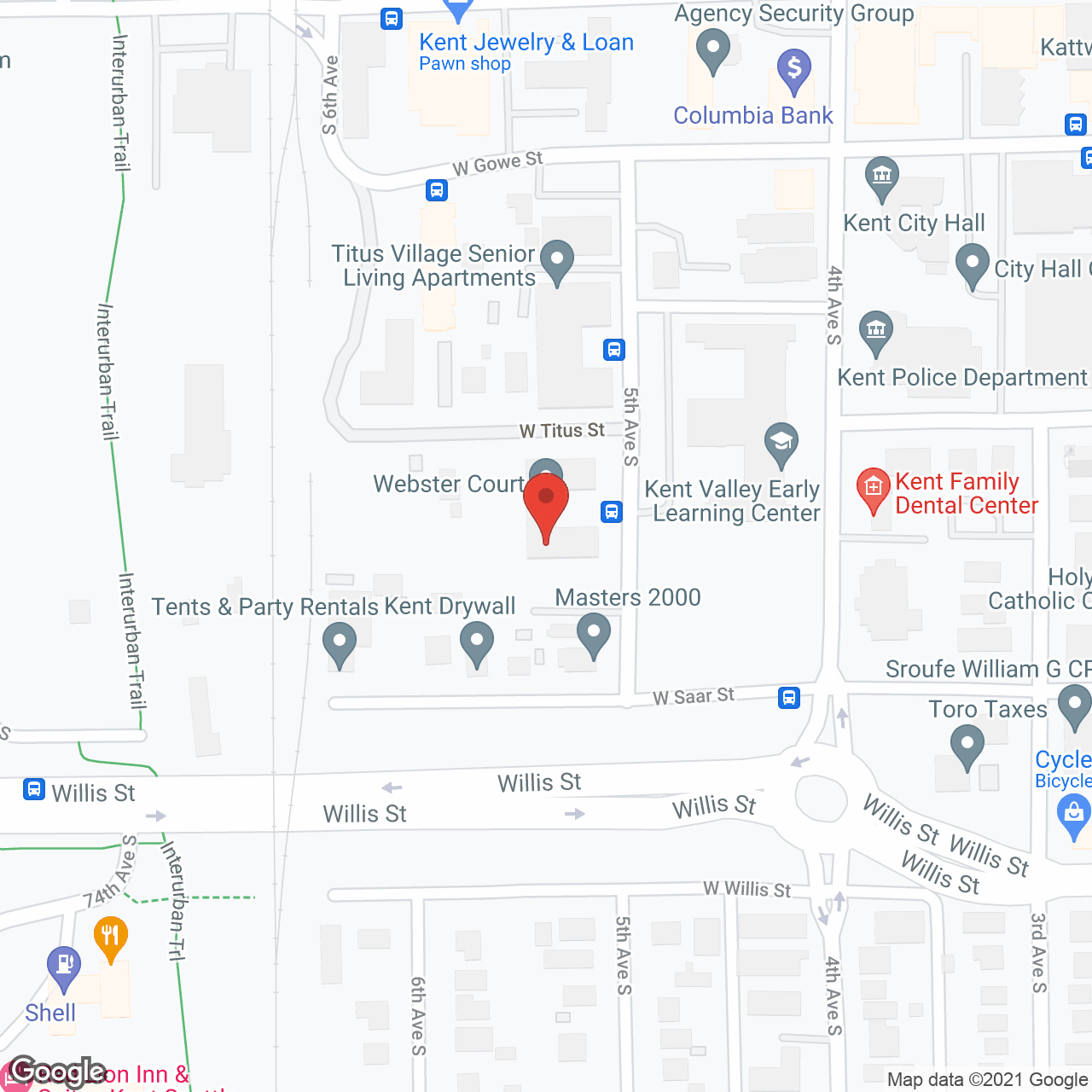 Webster Court in google map