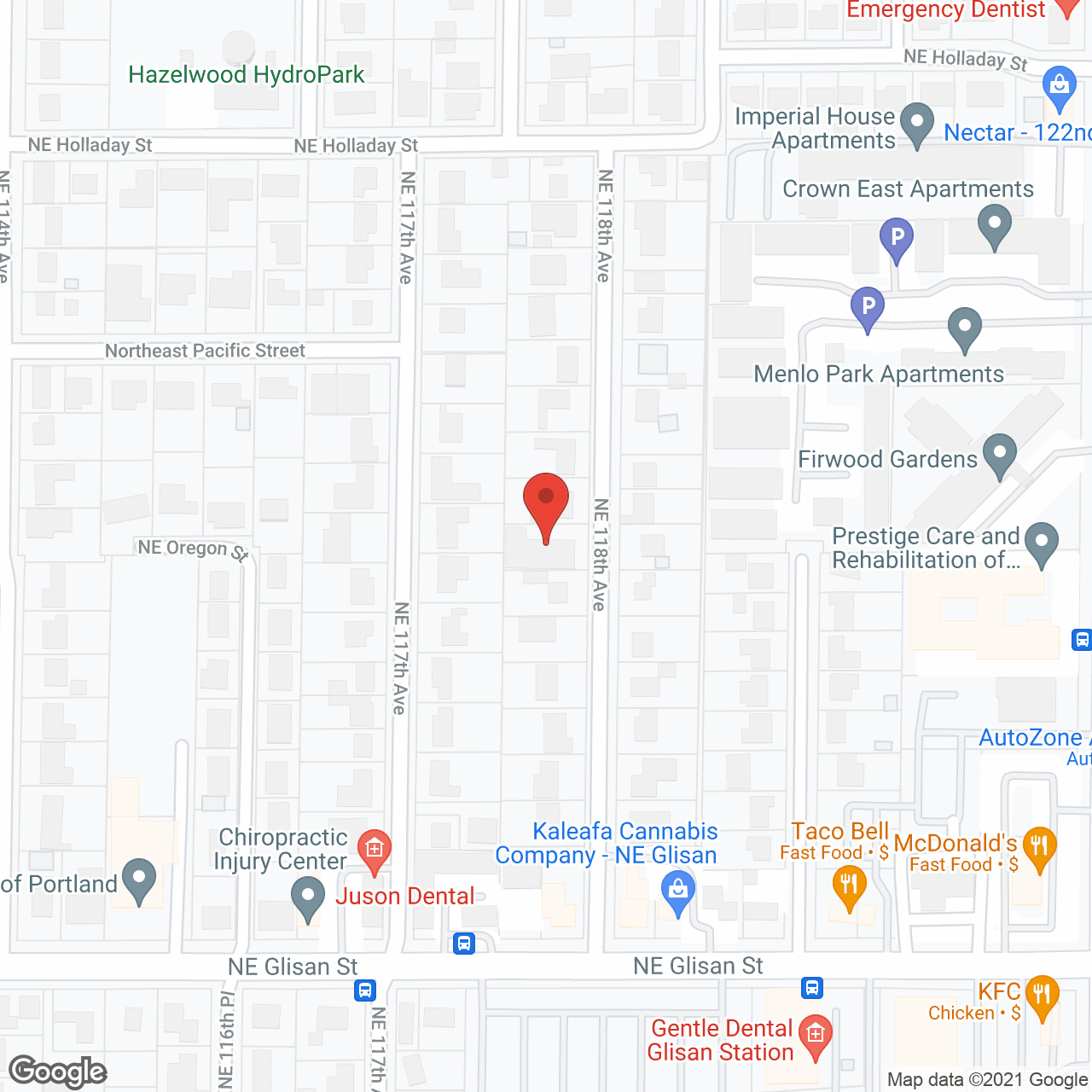 Columbia Elder Care in google map