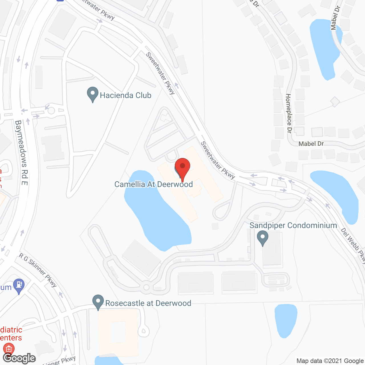 Camellia at Deerwood in google map