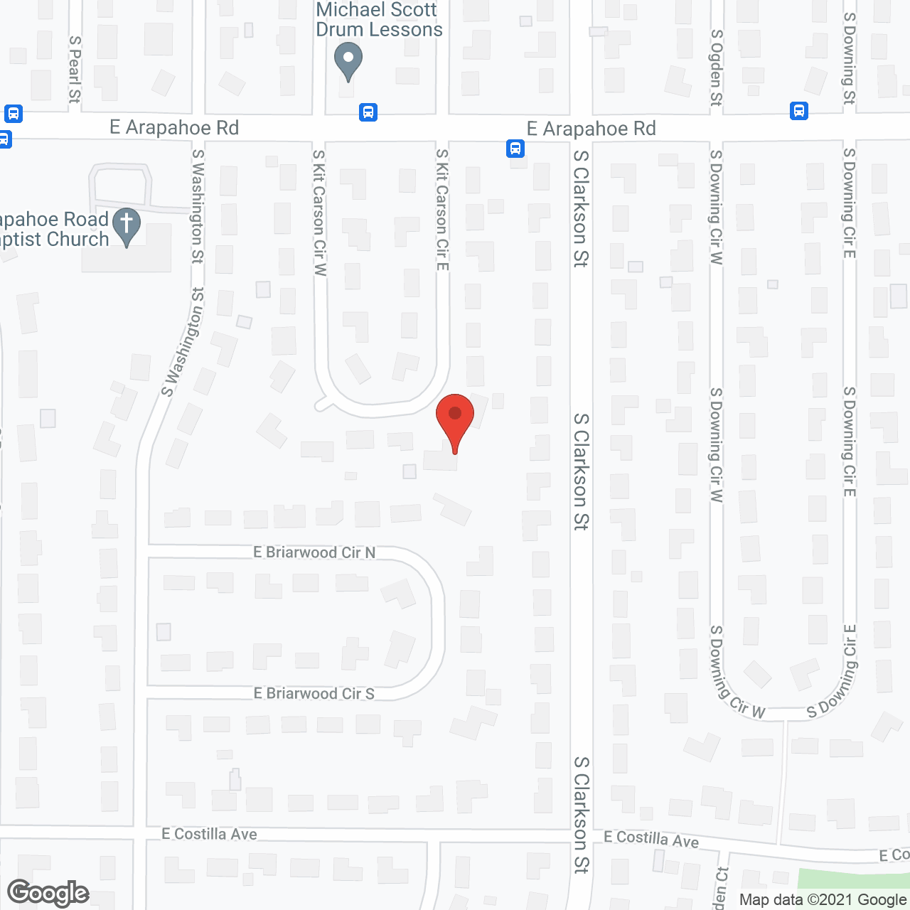 Serenity House Assisted Living Kit Carson in google map