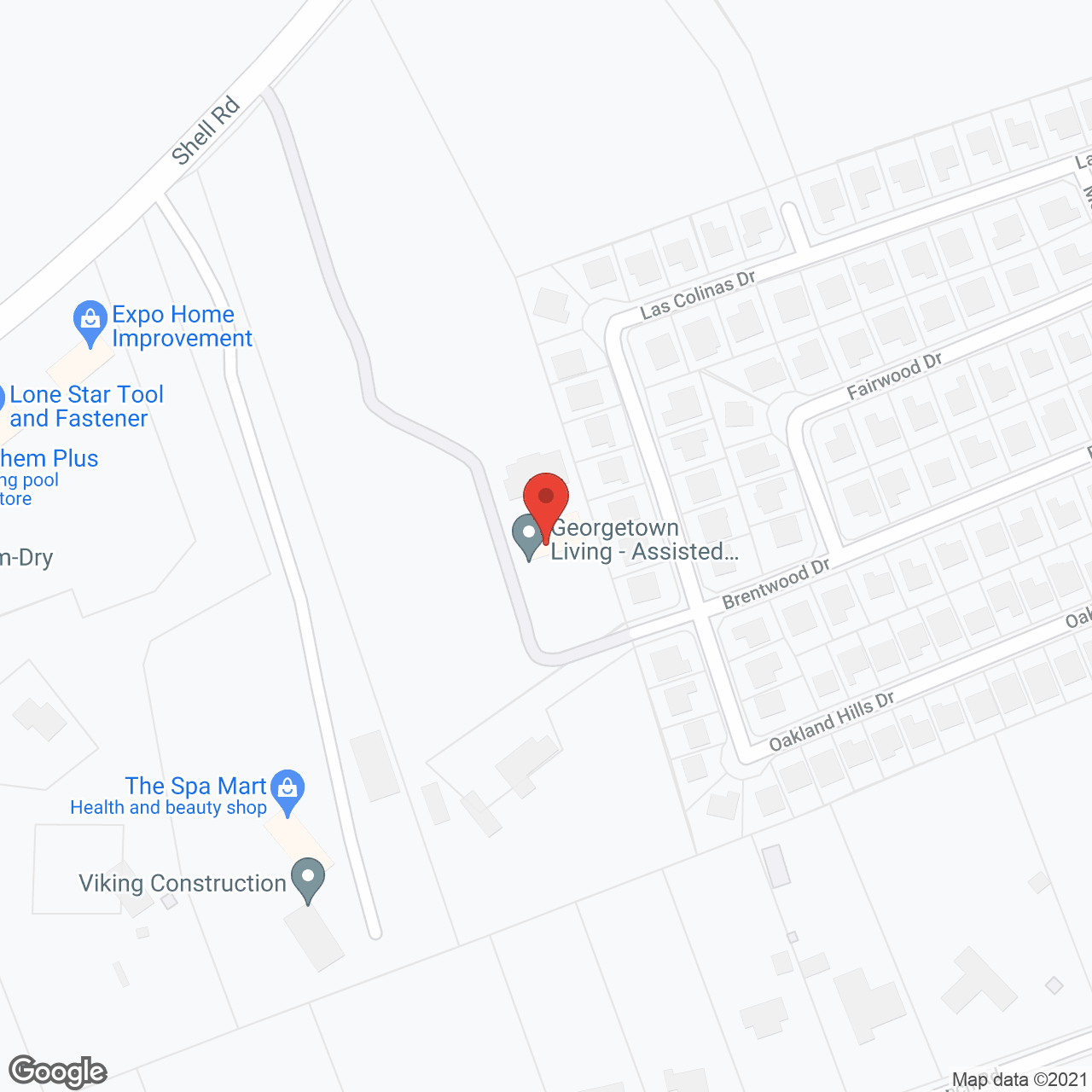 Georgetown Living in google map