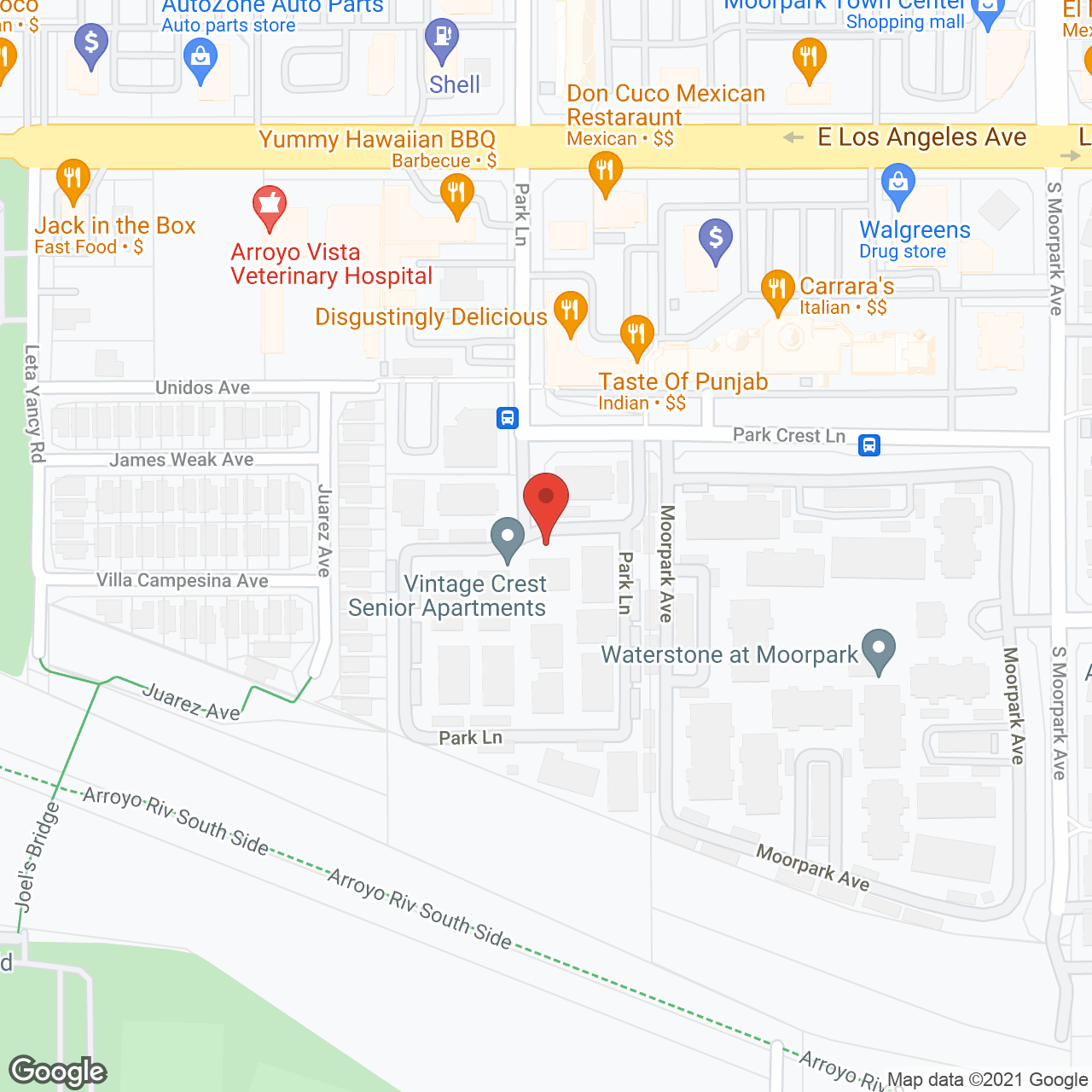 Vintage Crest in google map