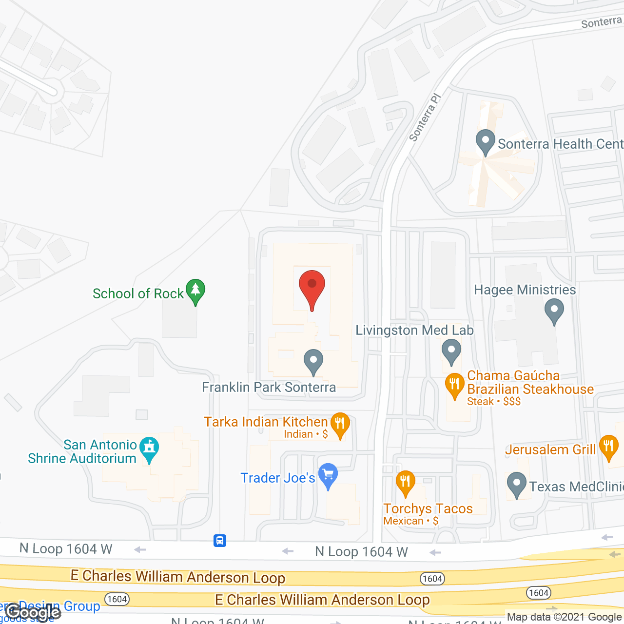 Franklin Park Sonterra - AL in google map