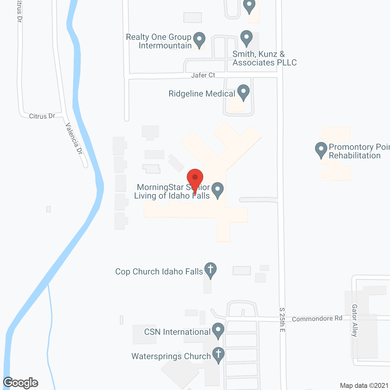 MorningStar Senior Living of Idaho Falls in google map