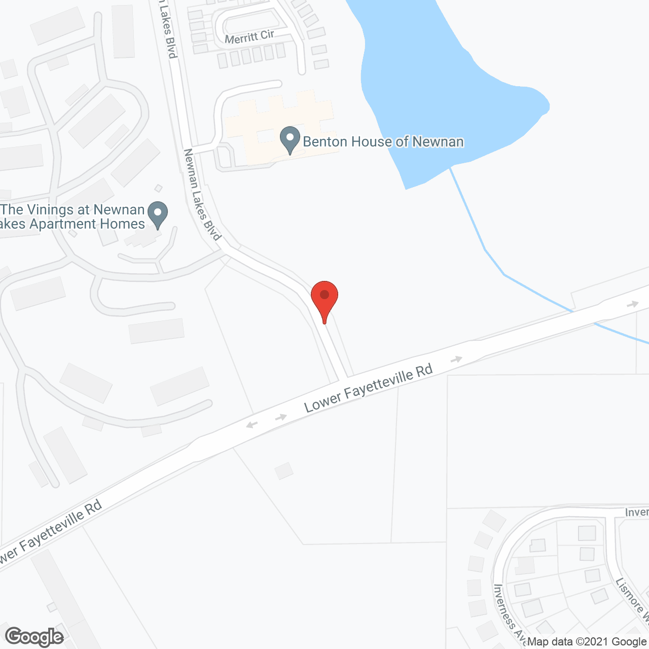 Benton House of Newnan Lakes in google map
