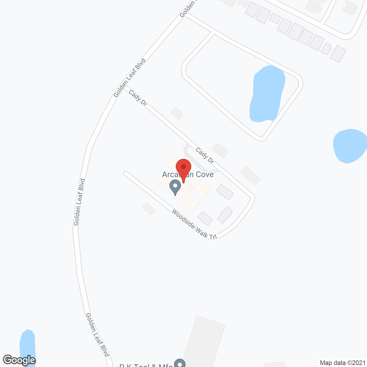 Arcadian Cove in google map