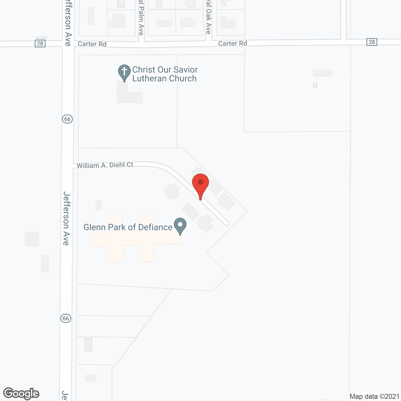 GlennPark Senior Living in google map