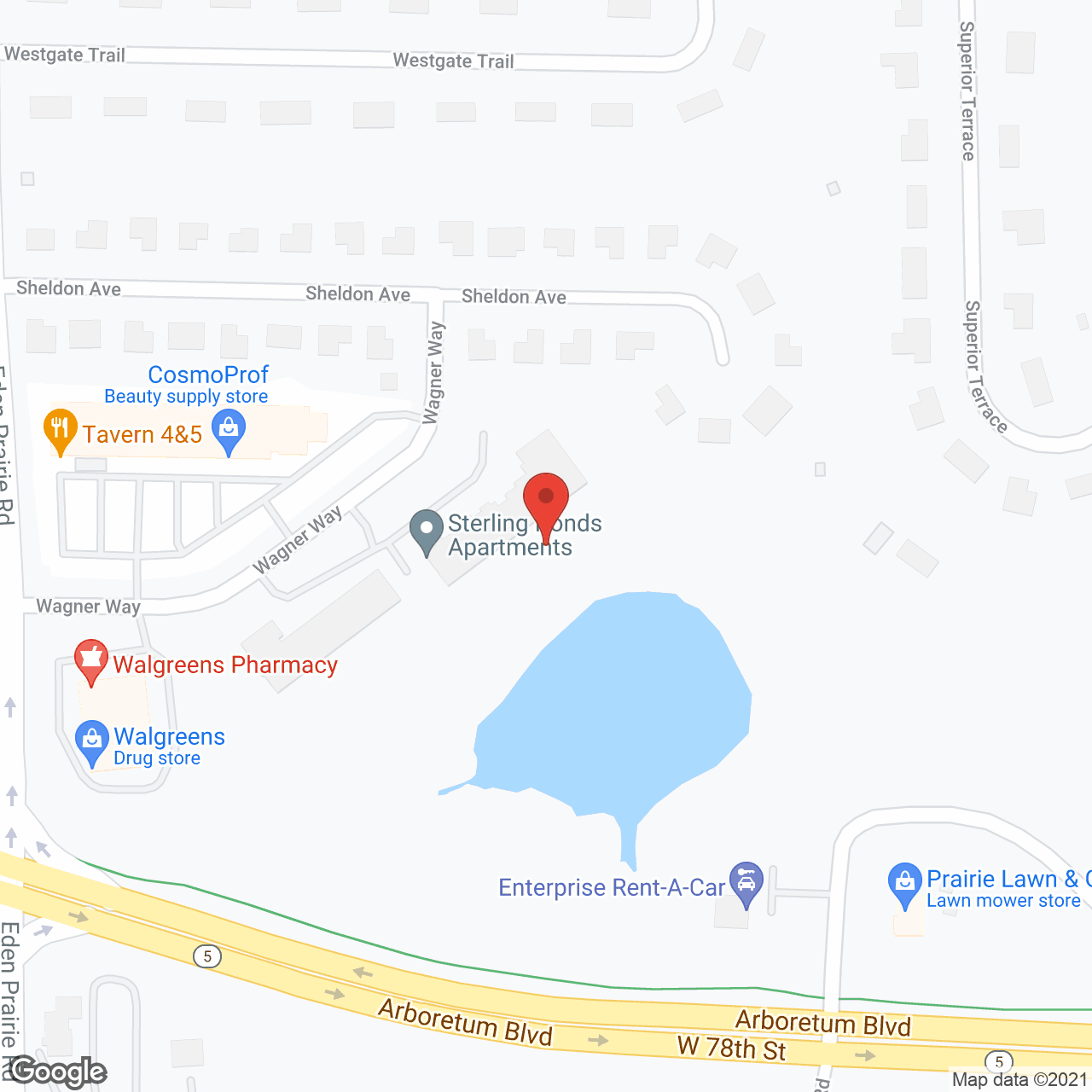 Sterling Ponds in google map