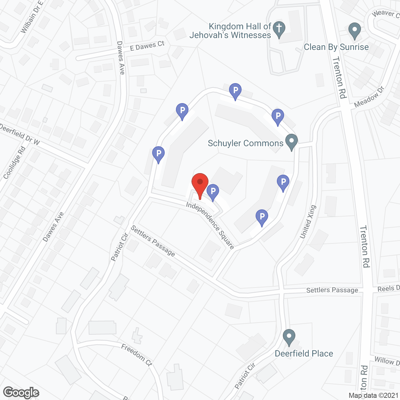 Schuyler Commons in google map