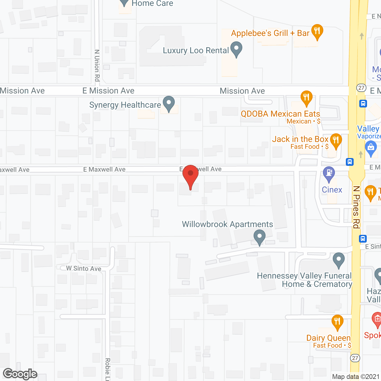 Valley Pines Retirement Home in google map