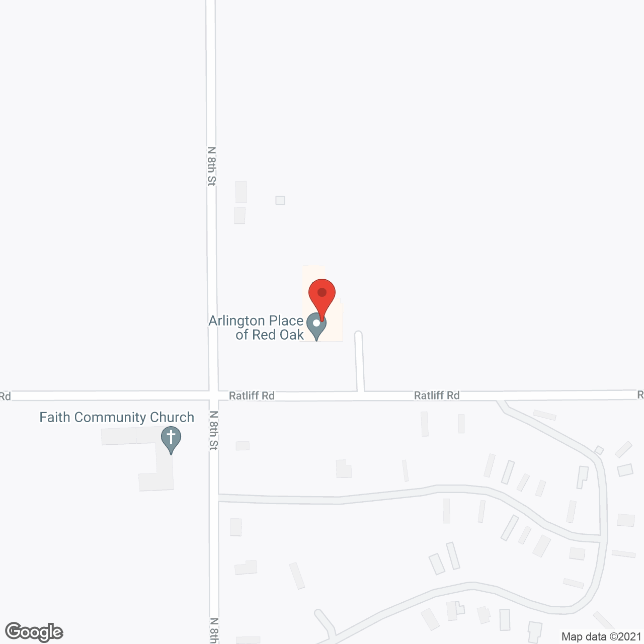 Arlington Place of Red Oak in google map
