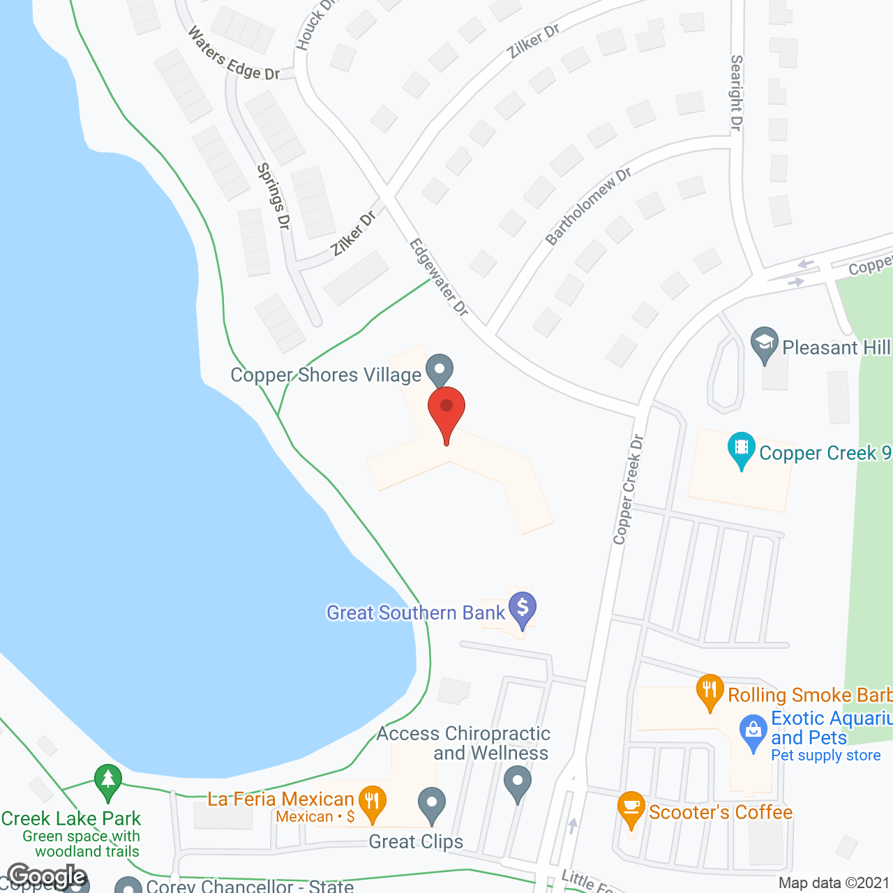 Copper Shores Village in google map