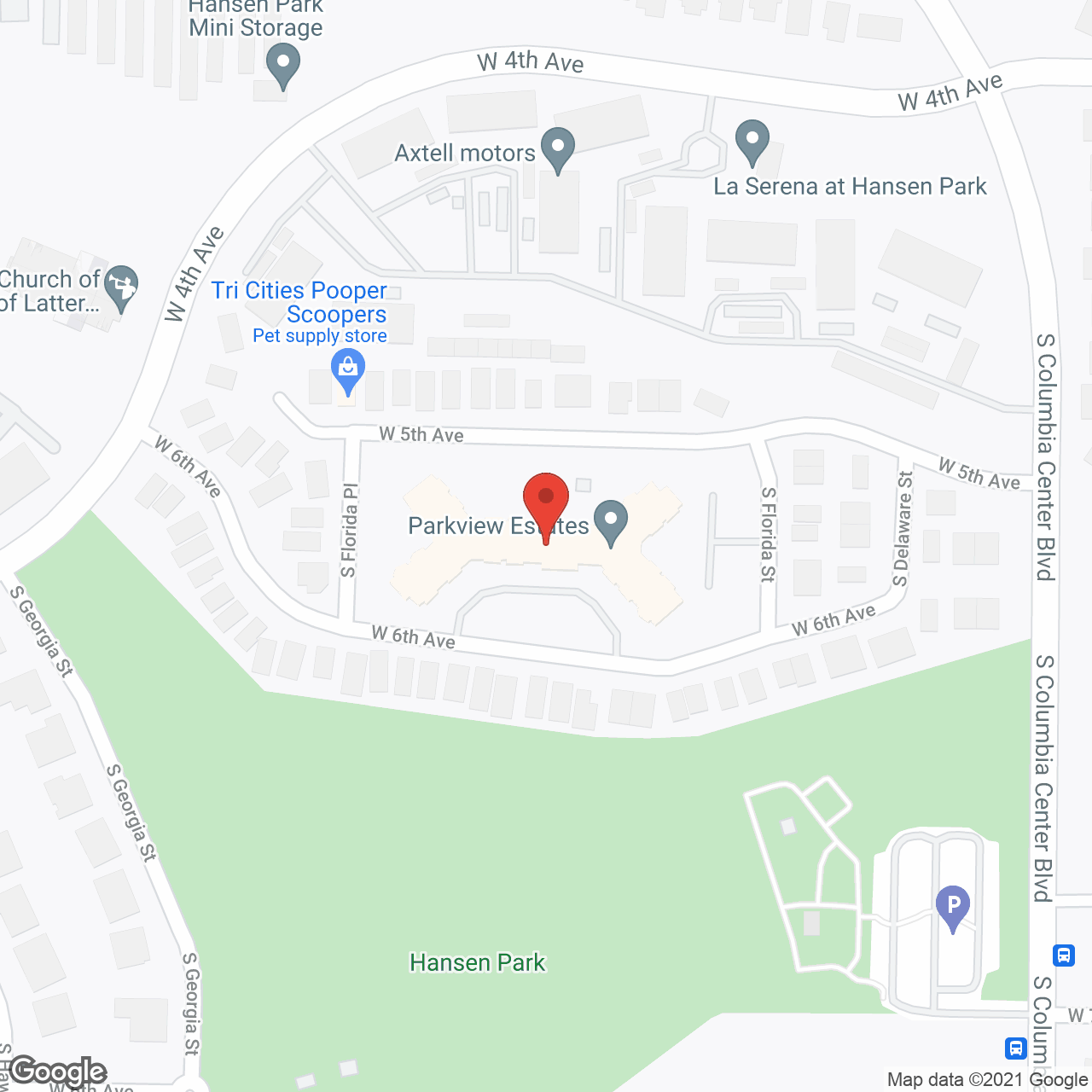 Parkview Estates in google map