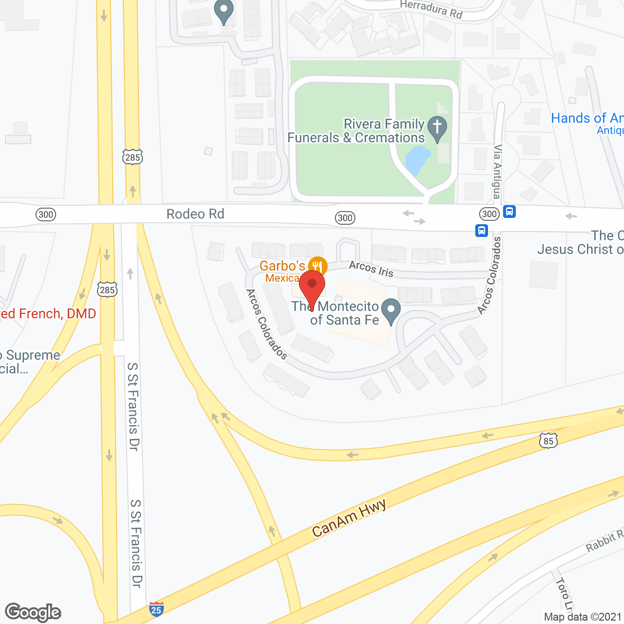 The Montecito Santa Fe in google map