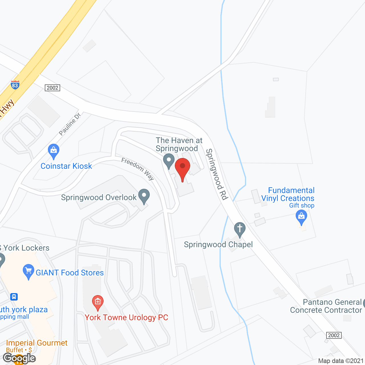 Seaton Springwood in google map