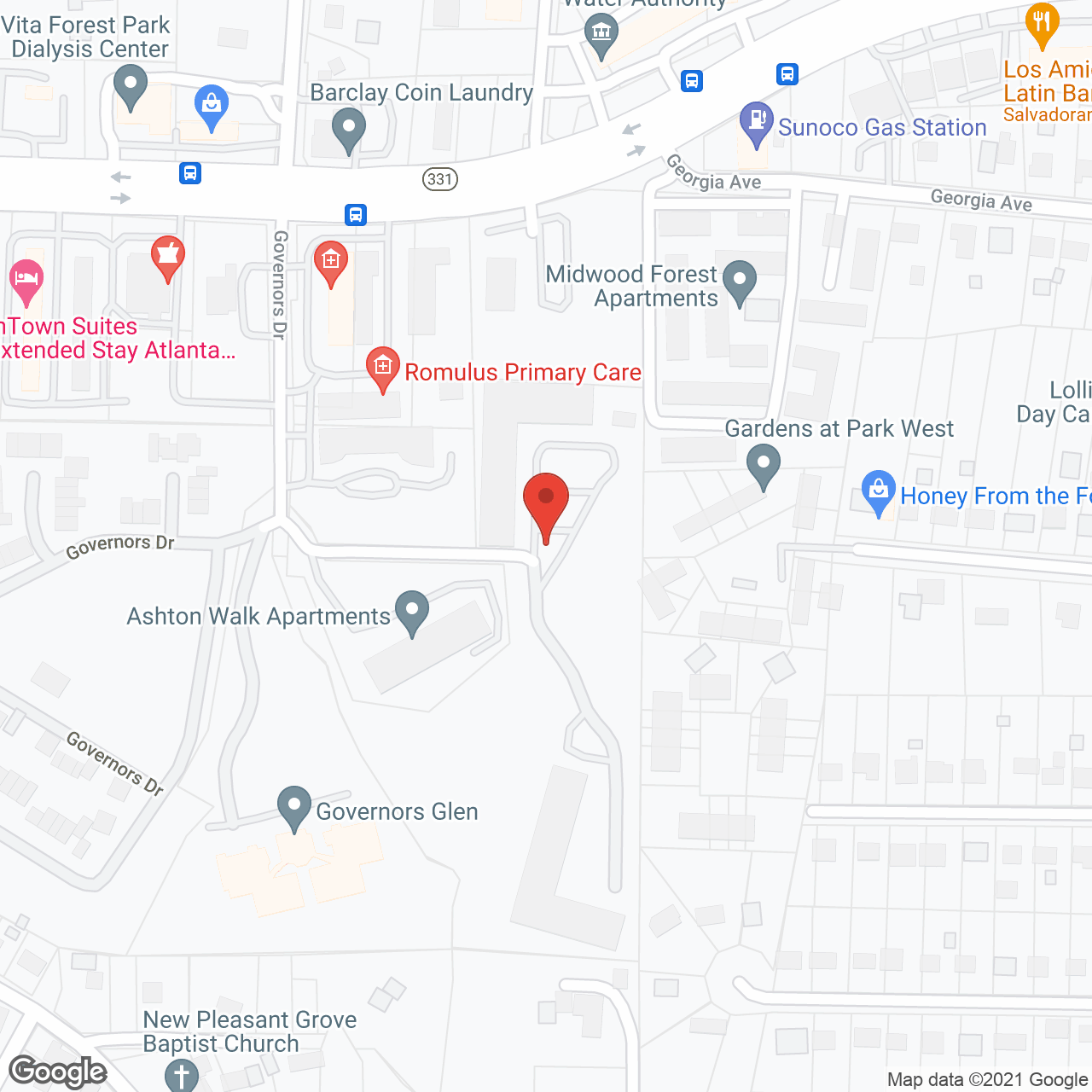Ashton Walk Apartments in google map