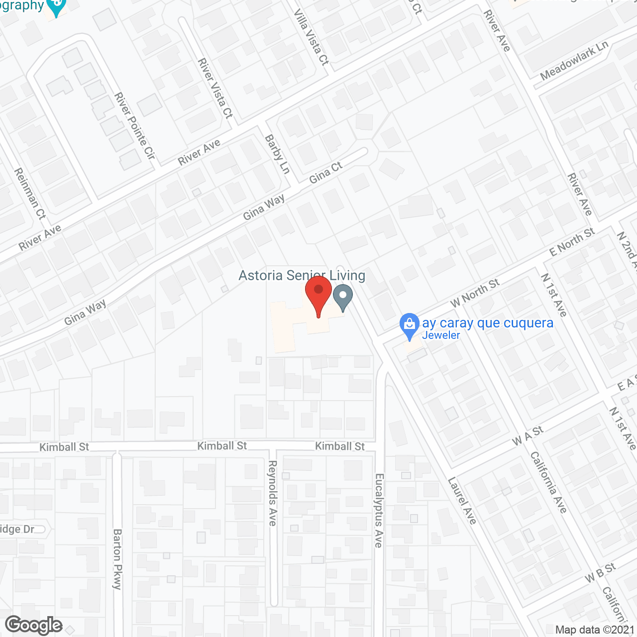 Astoria at Oakdale in google map