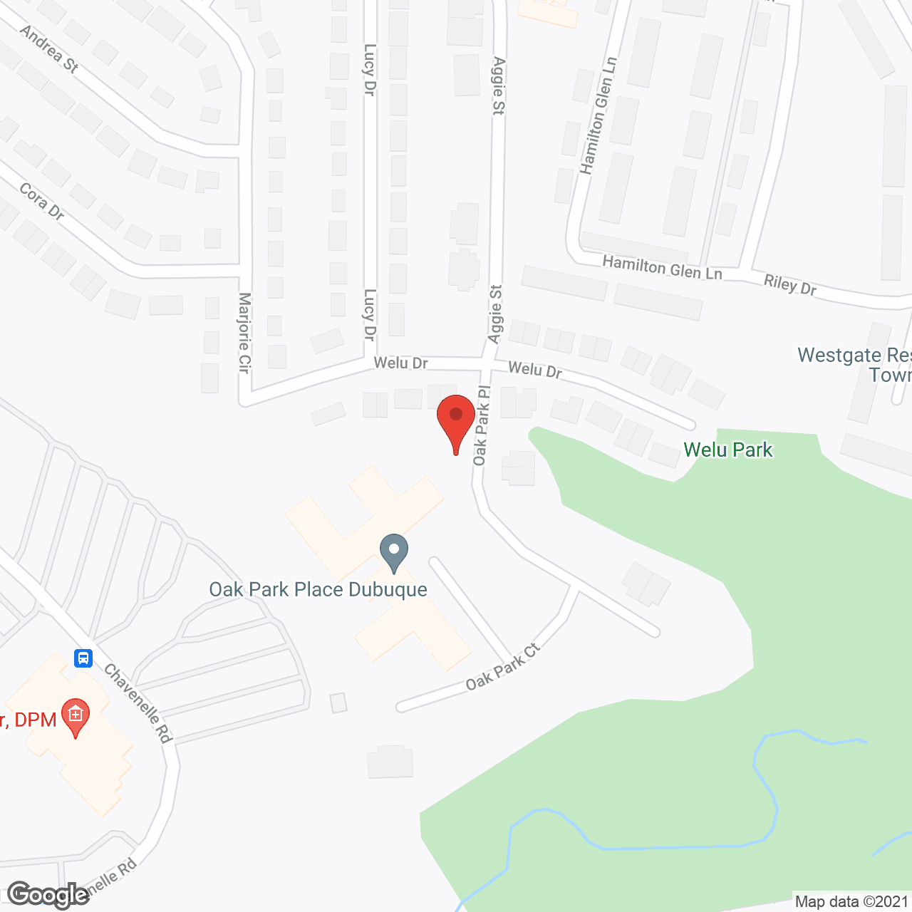 Oak Park Place - Dubuque in google map