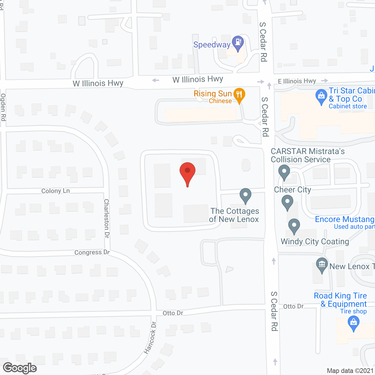 The Cottages of New Lenox in google map
