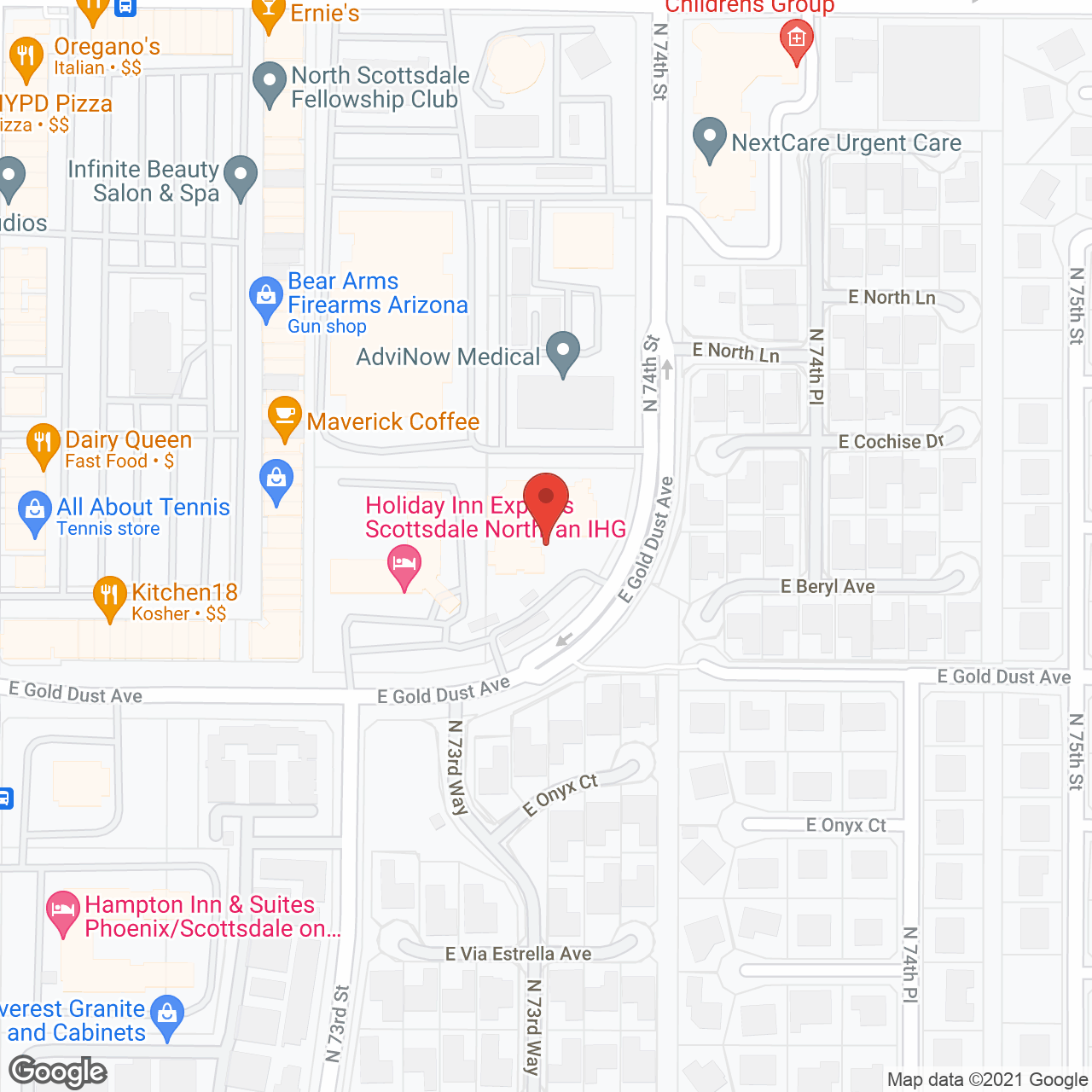 Sunrise of Scottsdale in google map