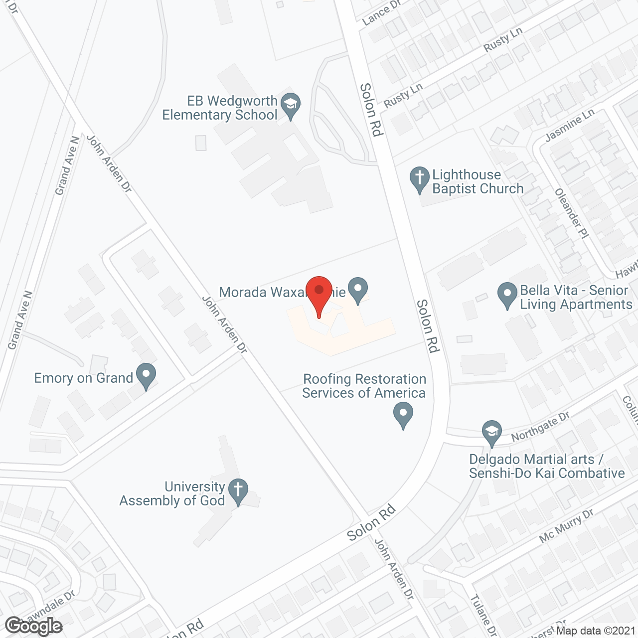 Morada Waxahachie in google map