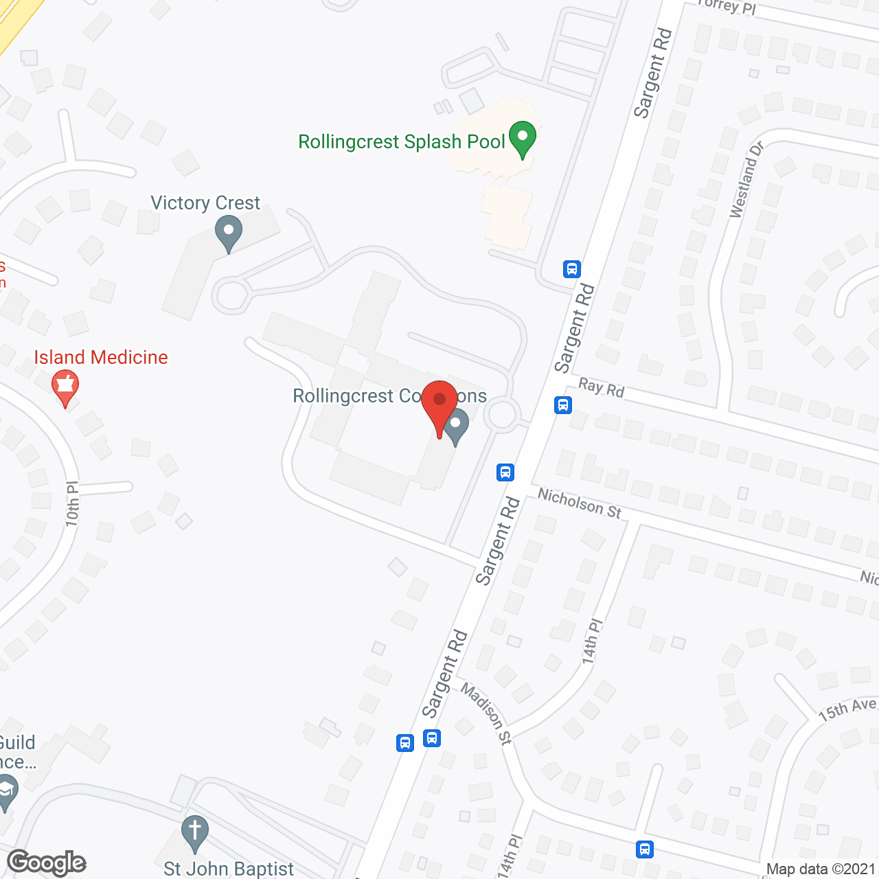 Rollingcrest Commons in google map