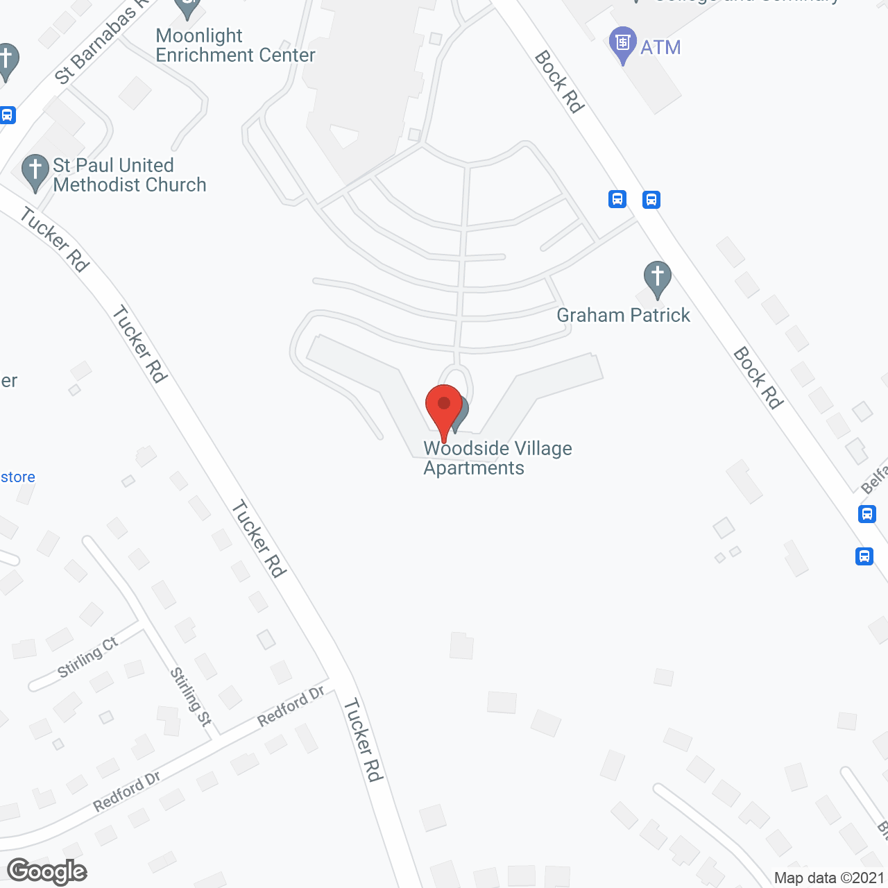 Woodside Village in google map