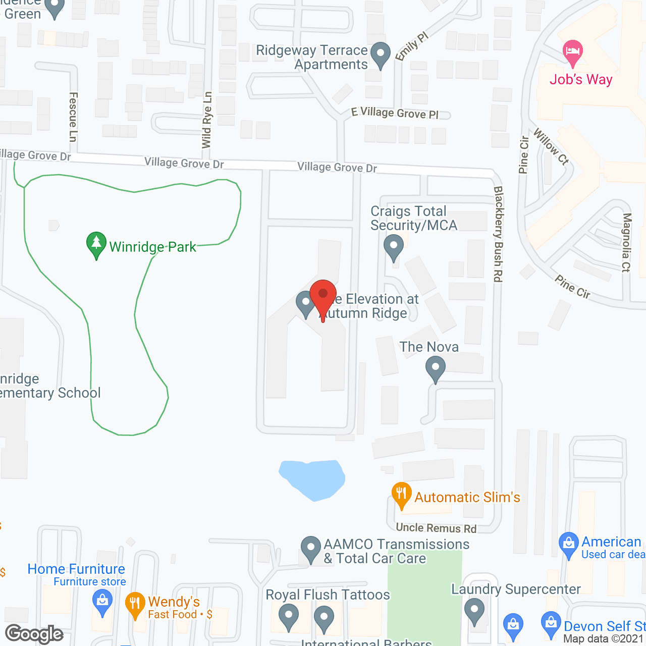 The Elevation at Autumn Ridge in google map