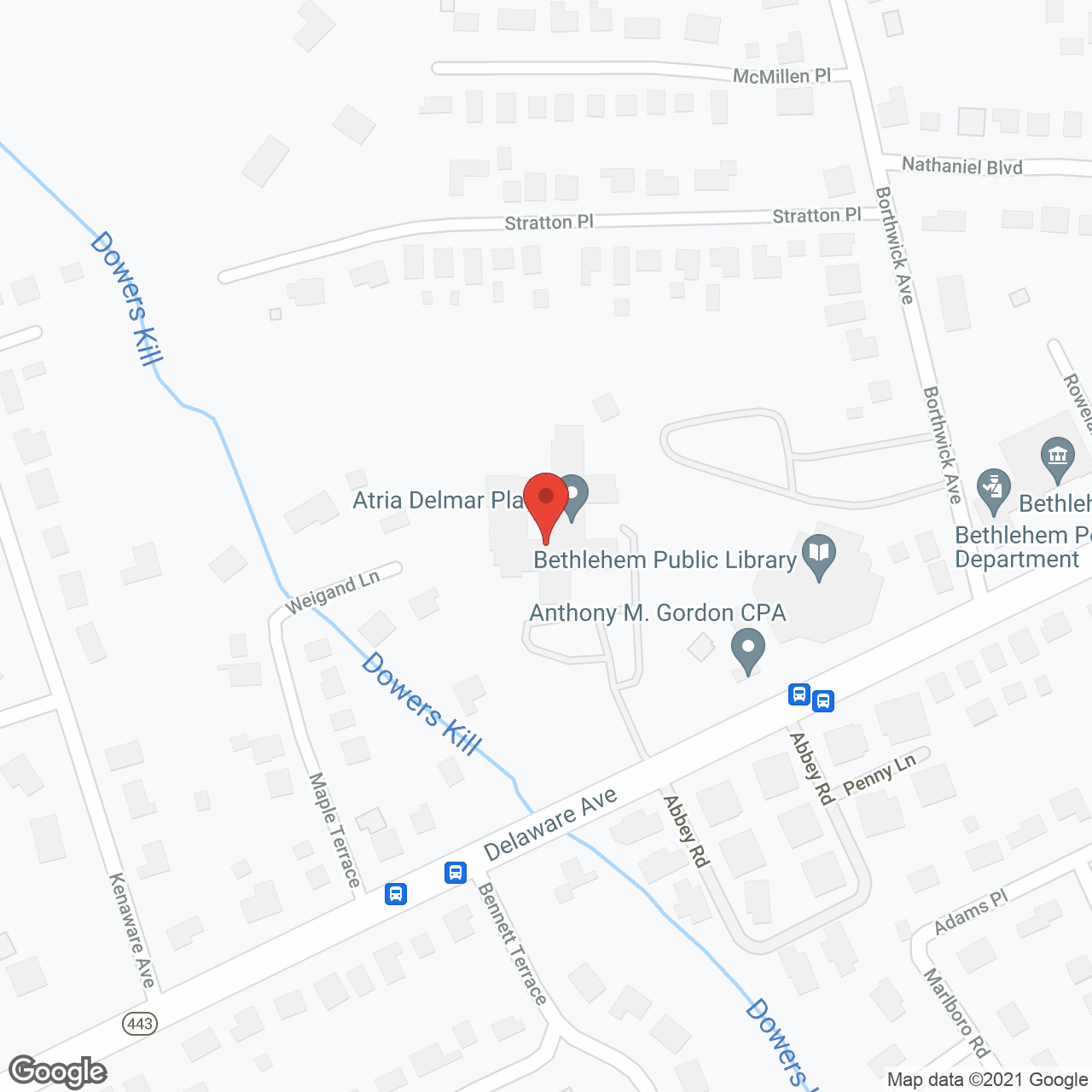 Peregrine Delmar Place in google map
