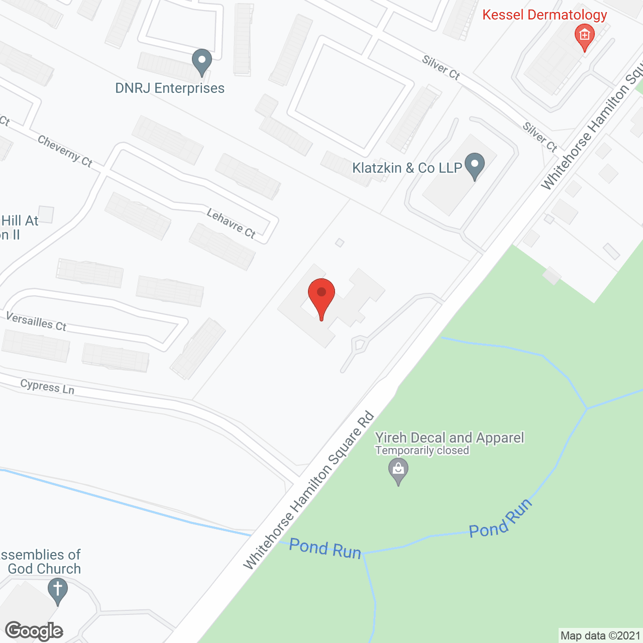 CareOne at Hamilton in google map