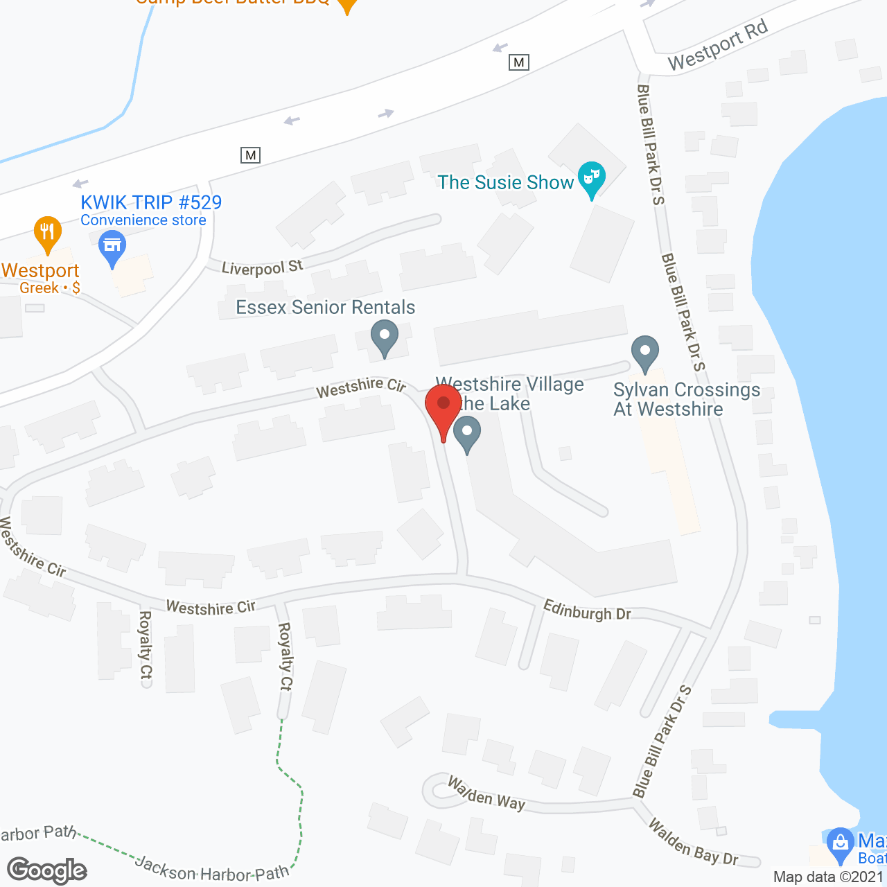 Sylvan Crossings in Westshire Village in google map