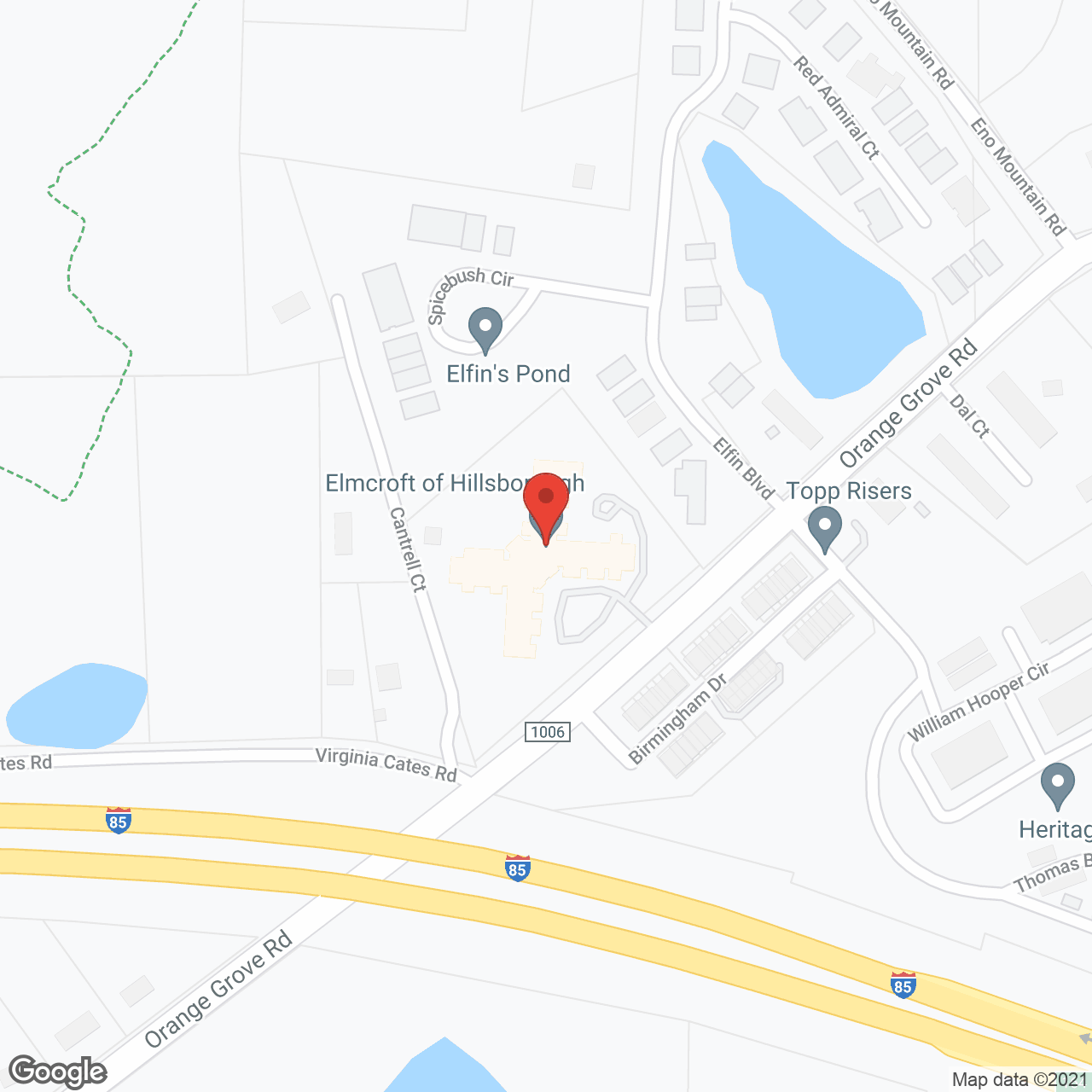 TerraBella Hillsborough in google map