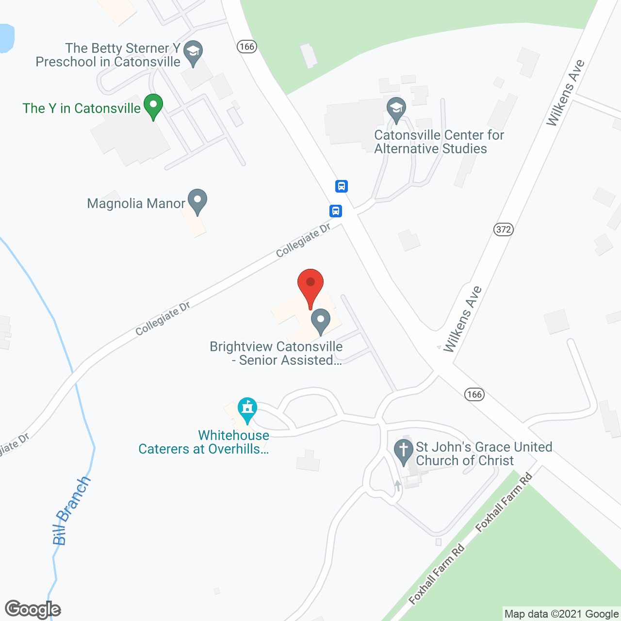 Brightview Catonsville in google map
