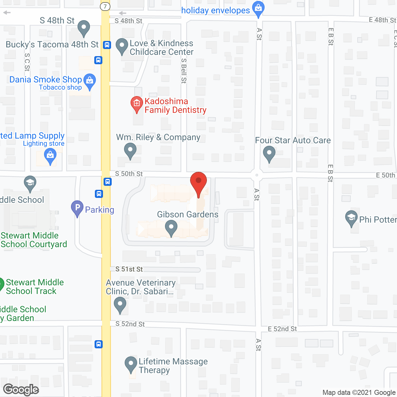 Gibson Gardens in google map