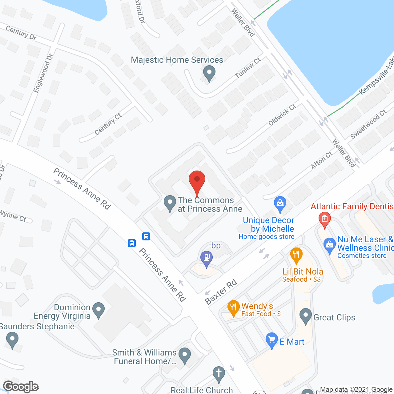 The Commons At Princess Anne in google map