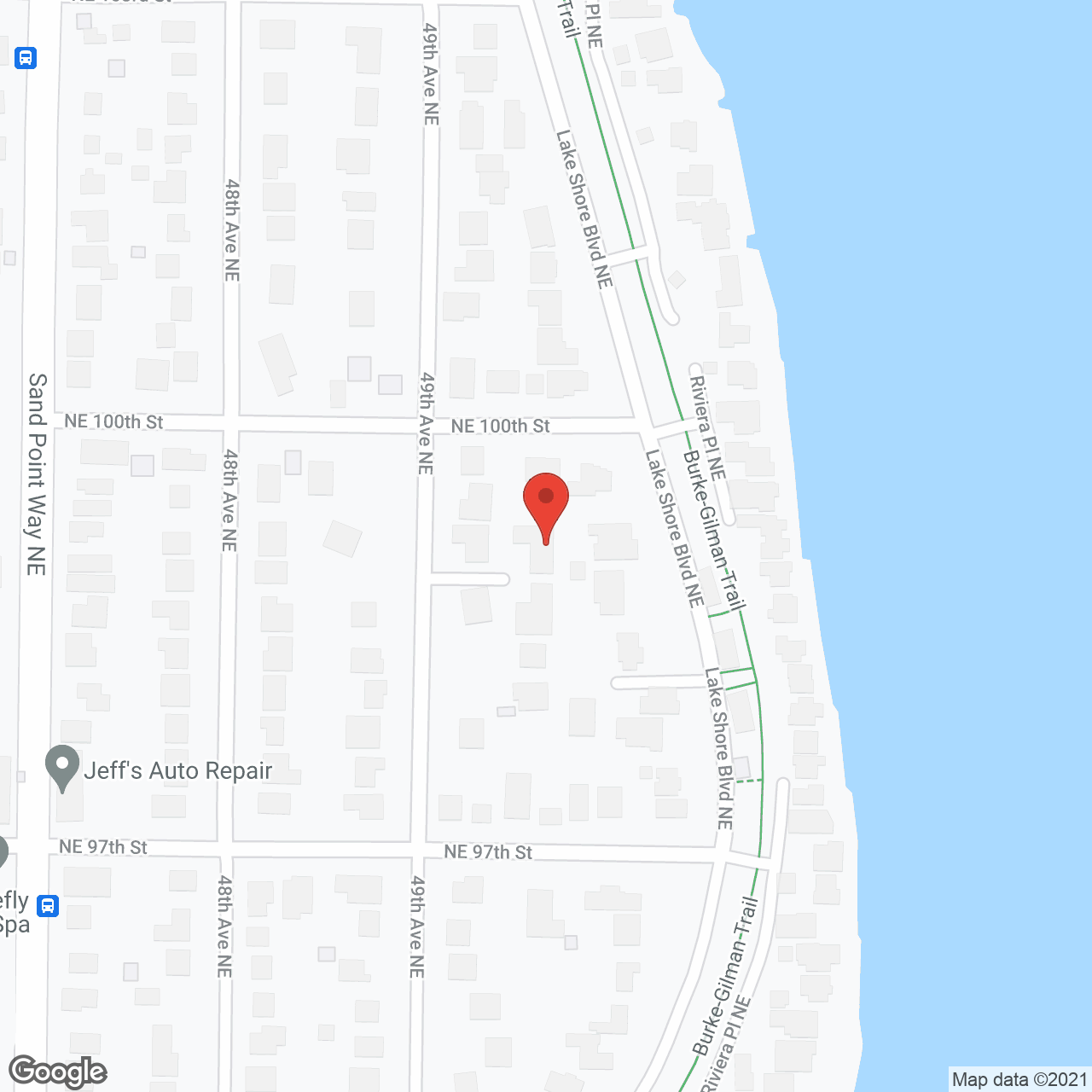 Mathews Beach House in google map