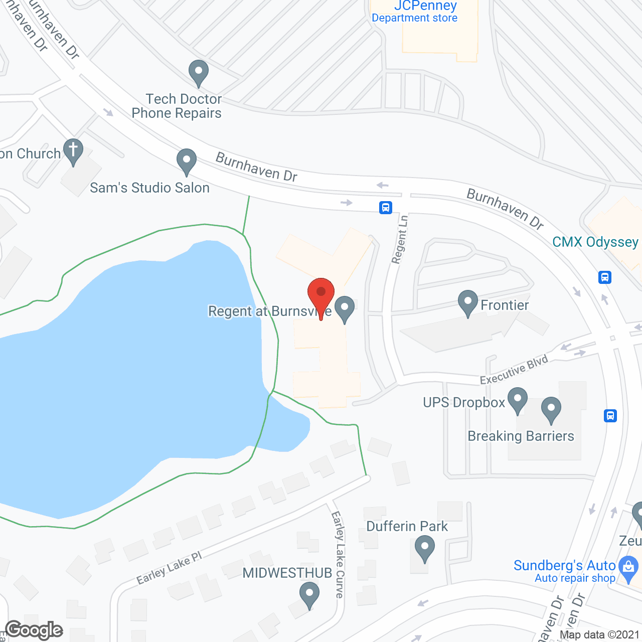 Regent at Burnsville in google map