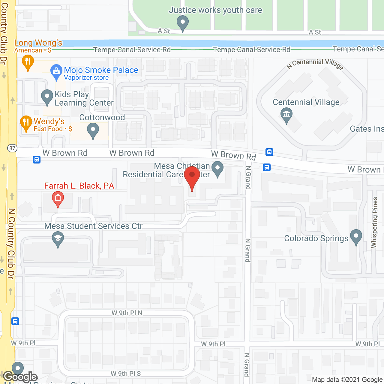 Mesa Christian Residential Care Center in google map