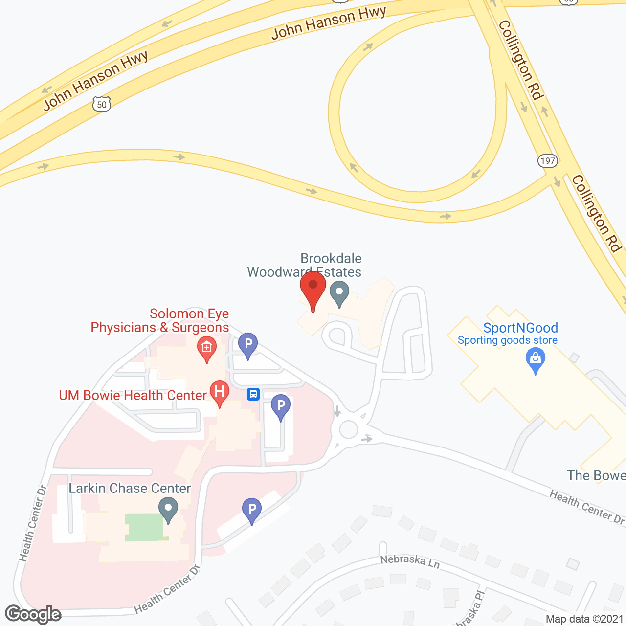 Woodward Estate in google map