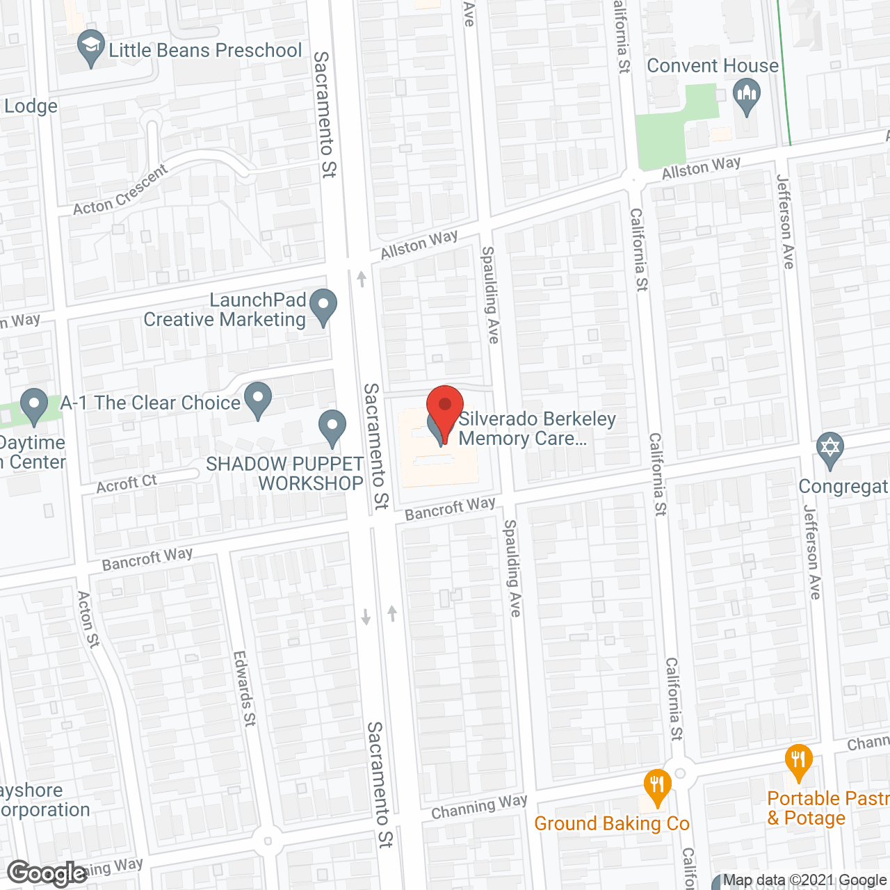 Silverado Berkeley in google map