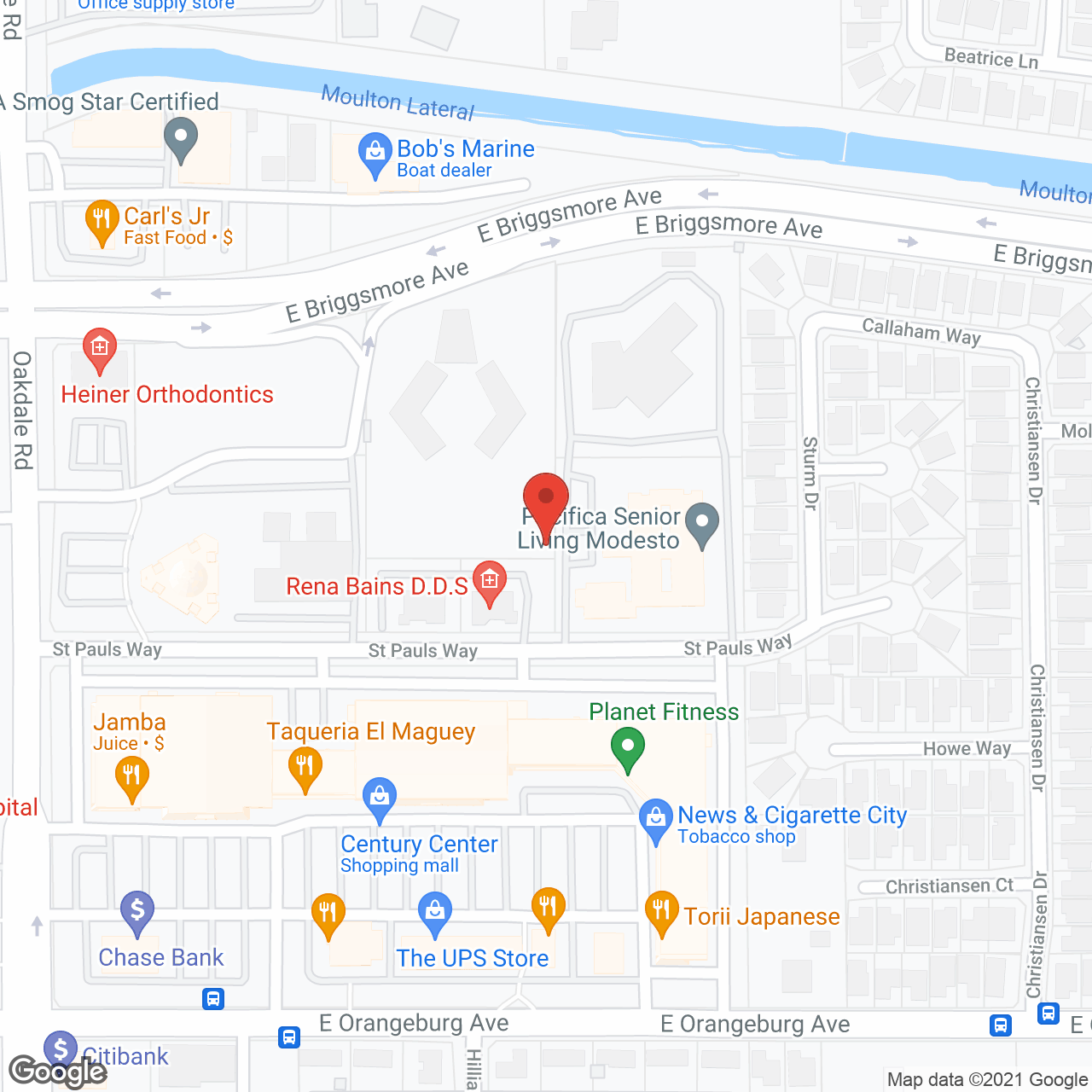 The Gardens of Modesto in google map