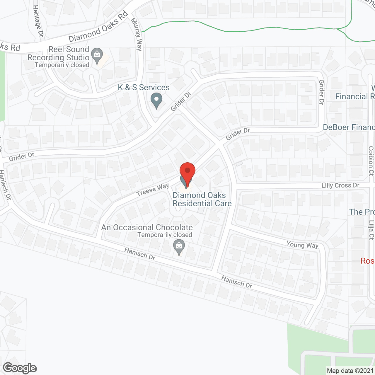 Diamond Oaks Residential Care in google map