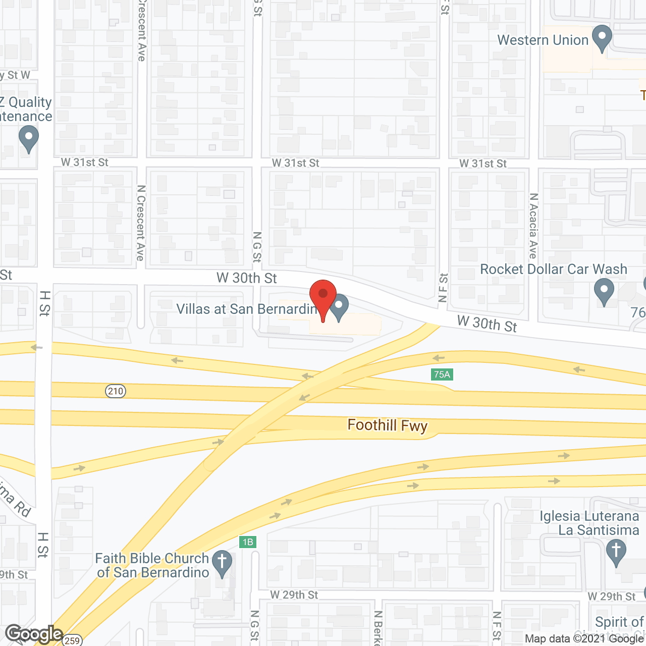 Villas At San Bernardino in google map
