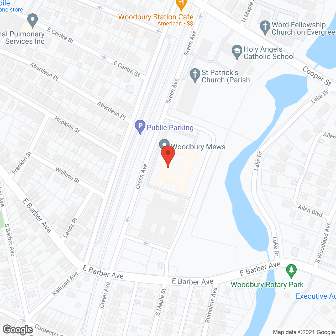 Woodbury Mews Senior Living in google map