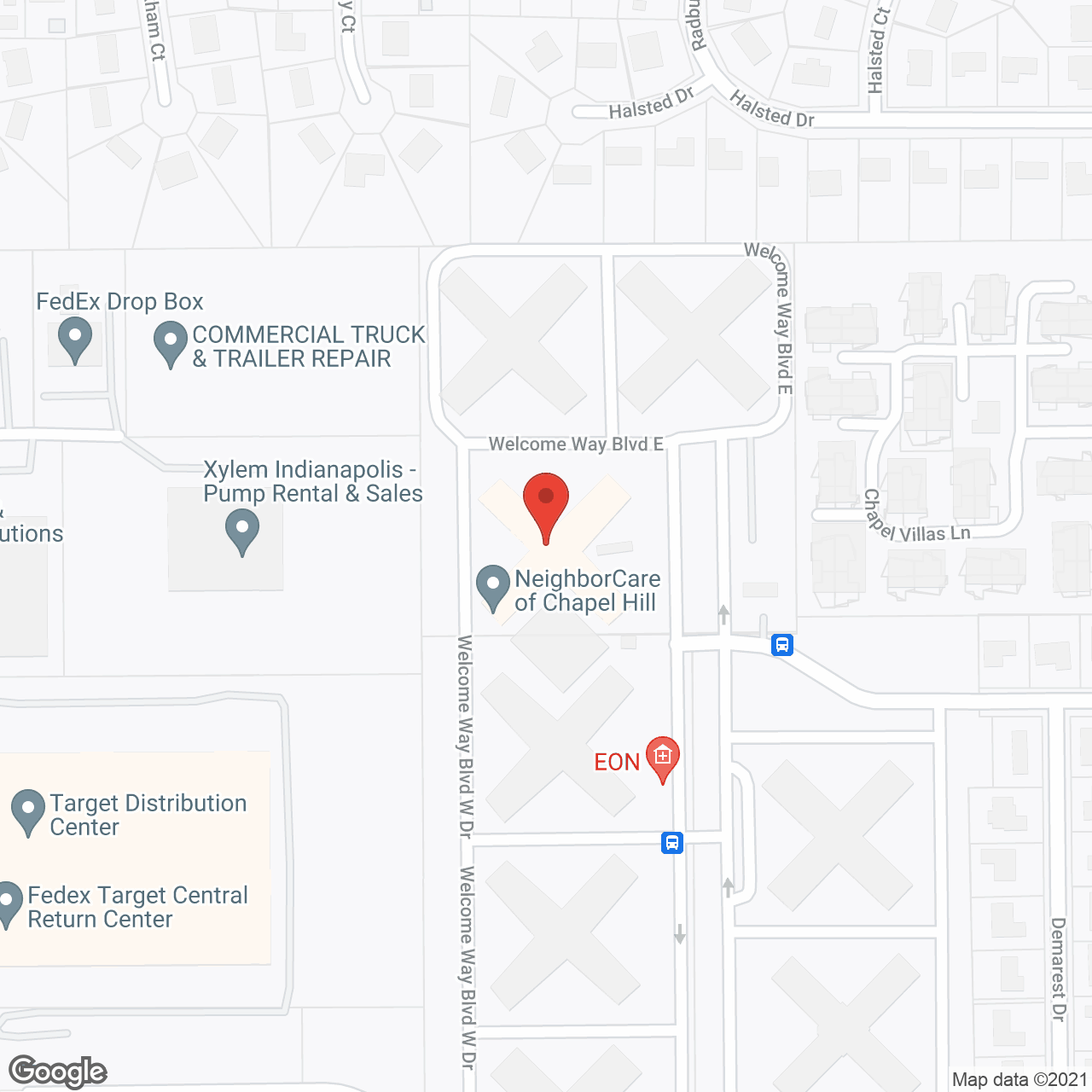 Crestwood Village West in google map