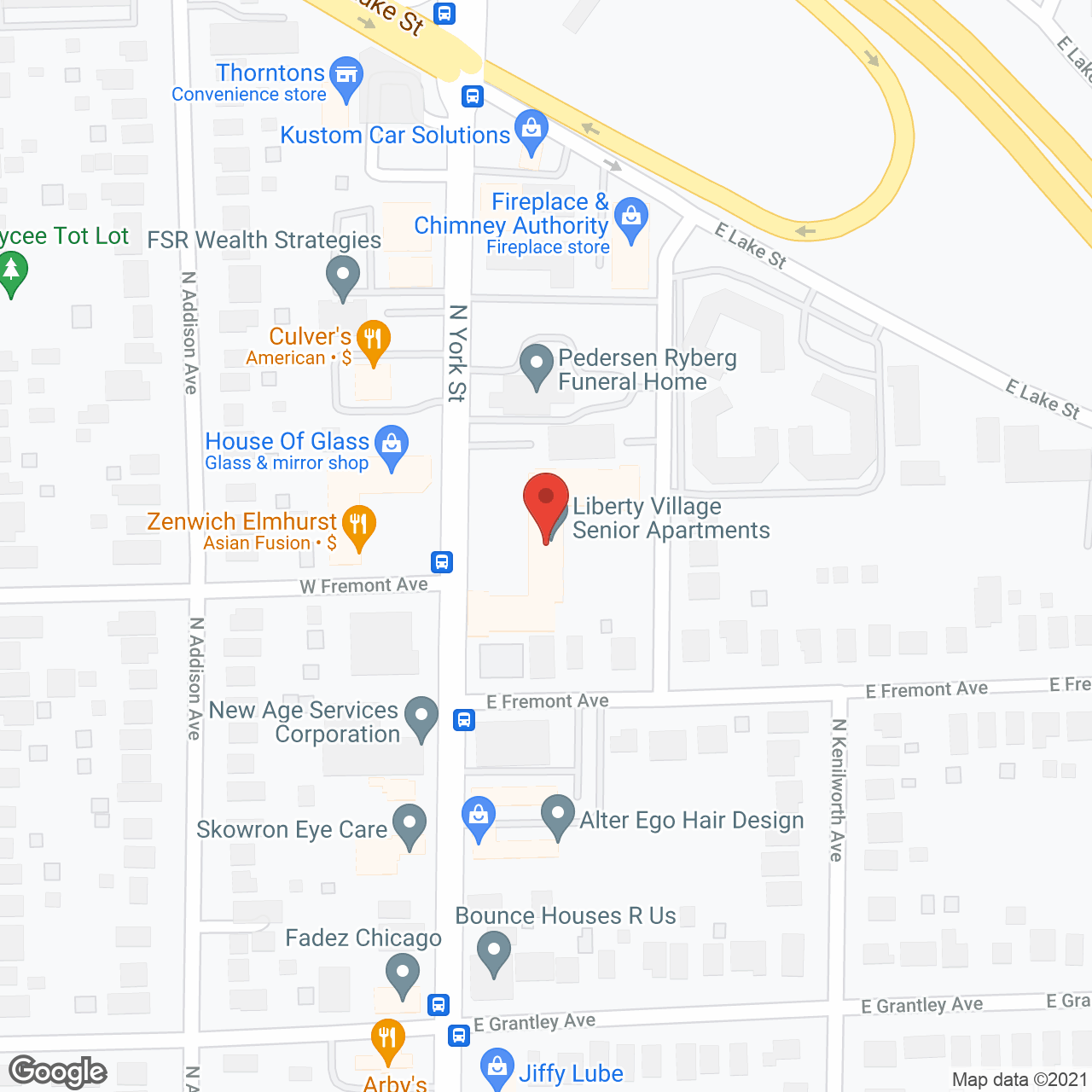 Liberty Village in google map