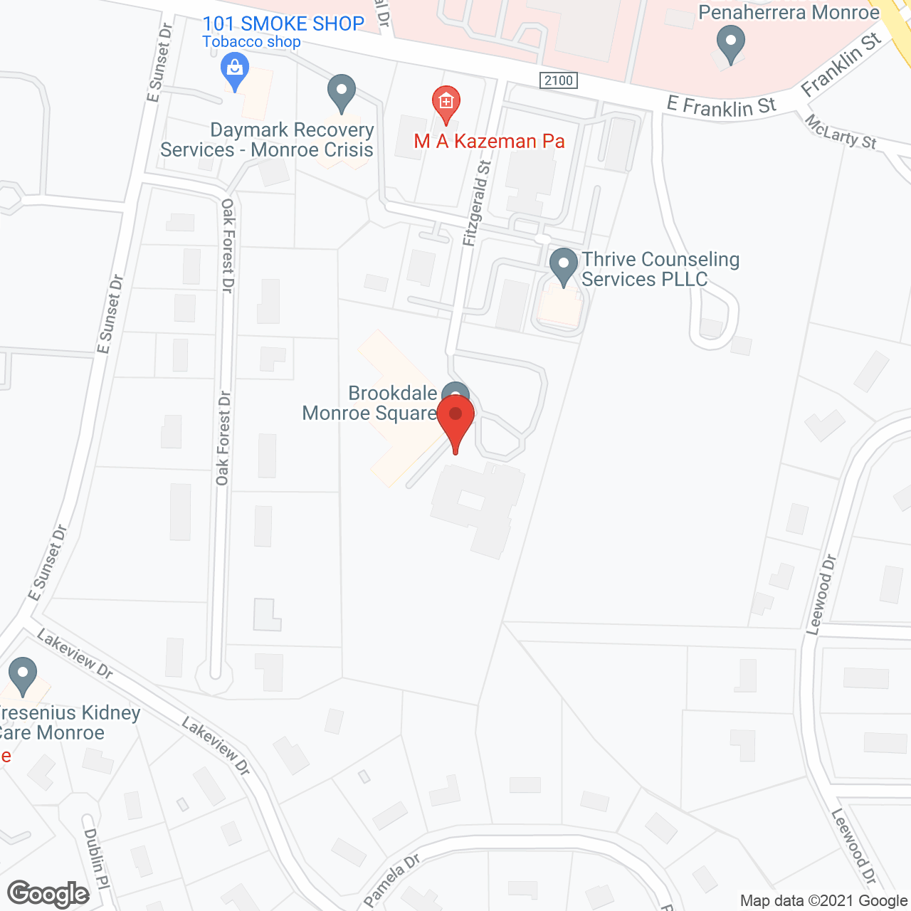 Brookdale Monroe Square Memory Care in google map