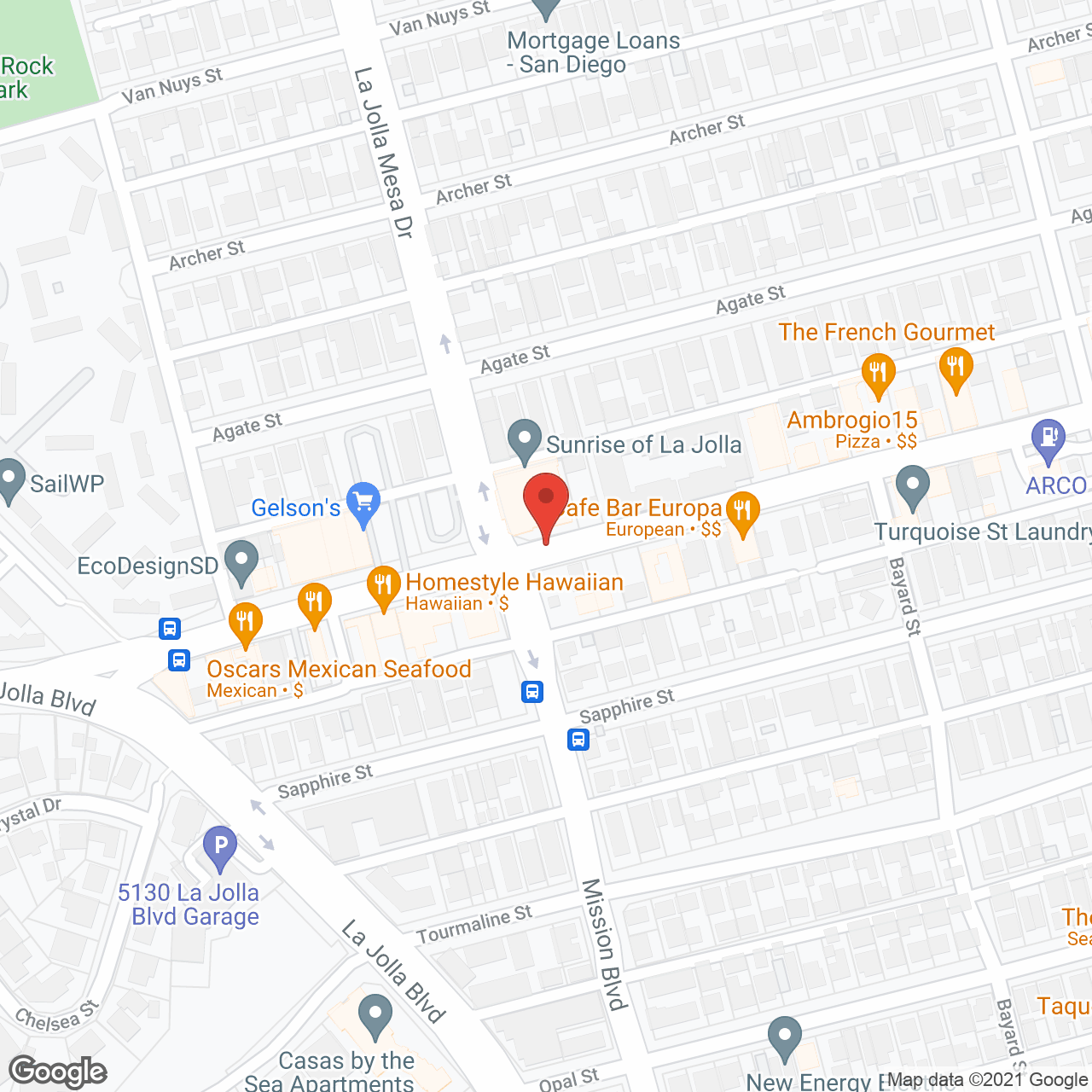 Ivy Park at La Jolla in google map